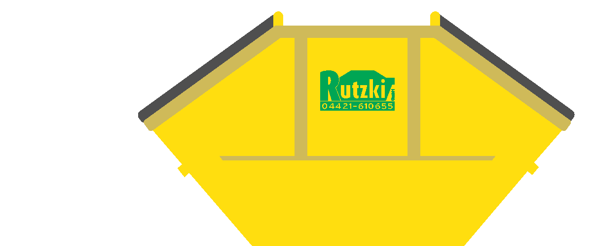 Rutzki Absetzcontainer mit Deckel: Größe 10 m³