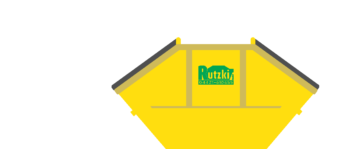 Rutzki Absetzcontainer mit Deckel: Größe 5 m³