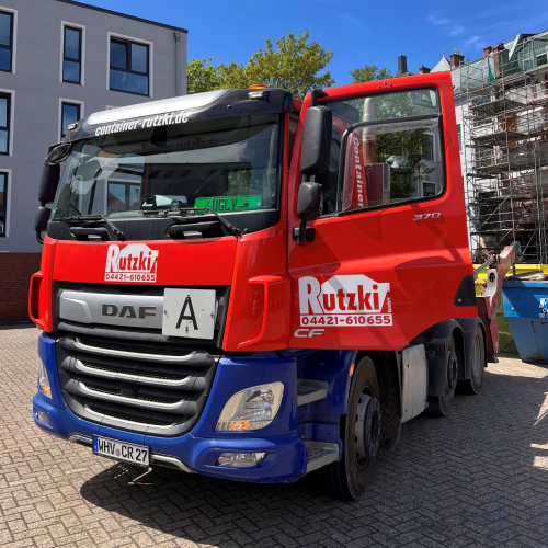 Containerabsetzer der Firma Rutzki in Wilhelmshaven